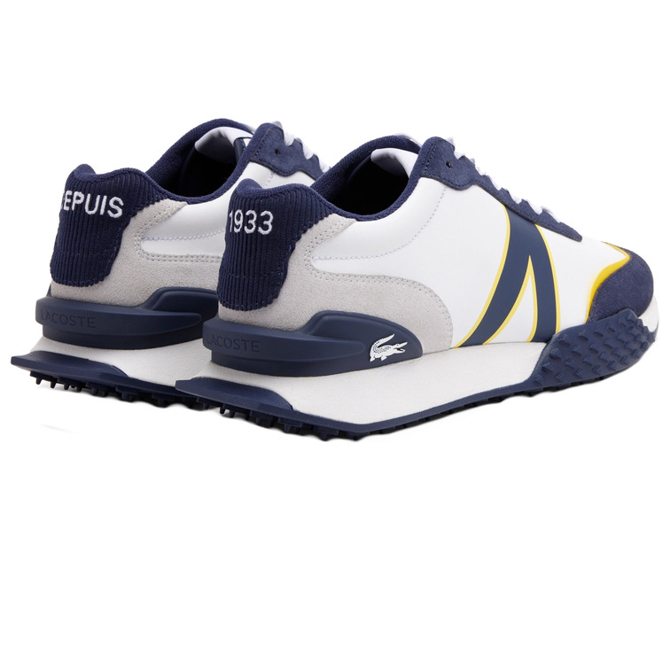 ZAPATILLA EN PIEL Y PANA HOMBRE LACOSTE T-SPIN DELUXE
