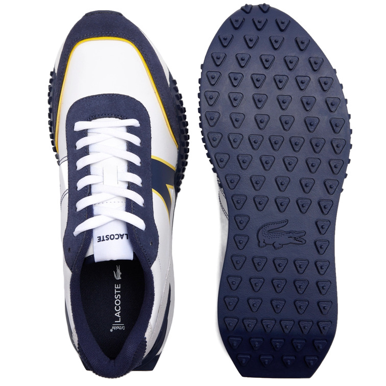 ZAPATILLA EN PIEL Y PANA HOMBRE LACOSTE T-SPIN DELUXE