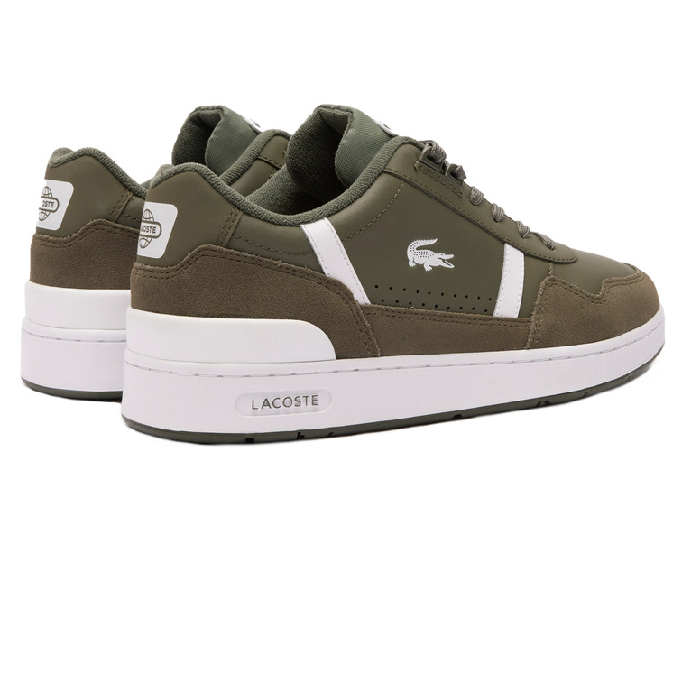 ZAPATILLA BICOLOR EN PIEL HOMBRE LACOSTE T-CLIP