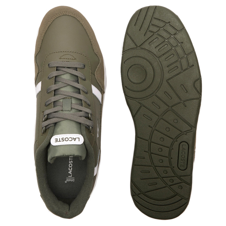 ZAPATILLA BICOLOR EN PIEL HOMBRE LACOSTE T-CLIP