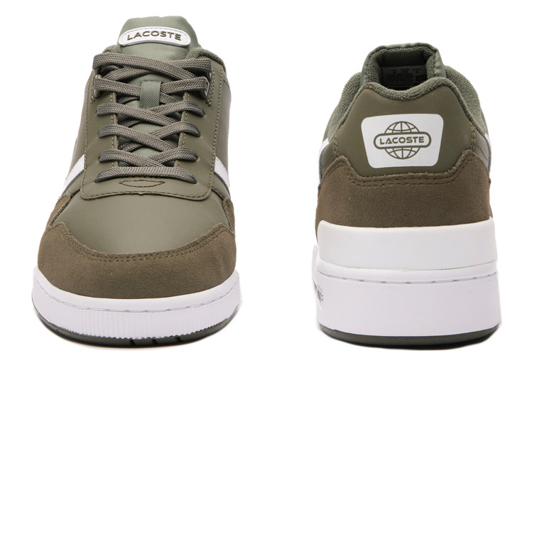 ZAPATILLA BICOLOR EN PIEL HOMBRE LACOSTE T-CLIP
