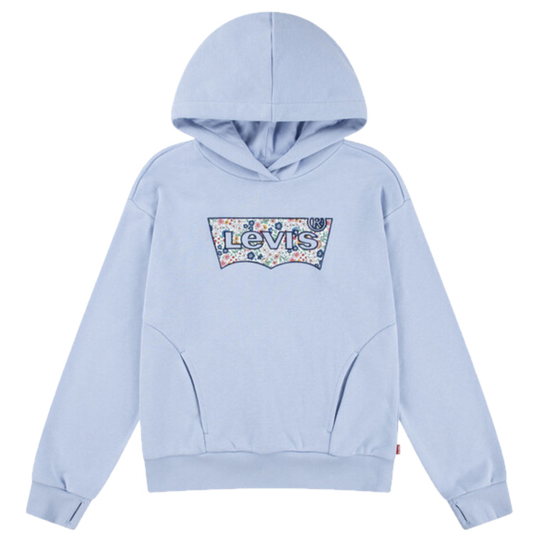 SUDADERA CON CAPUCHA NIÑA LEVI'S LOGO BATWING DE FLORES TALLAJE ADOLESCENTE