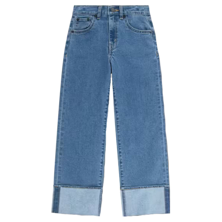 VAQUERO NIÑA  LEVI'S LVG WIDE LEG JEANS W/ROLL-CUFF