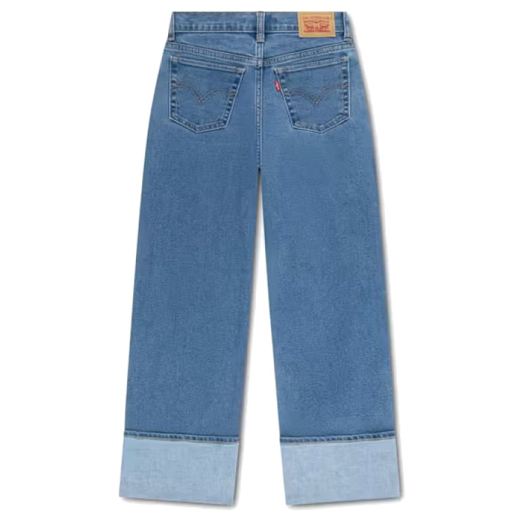VAQUERO NIÑA  LEVI'S LVG WIDE LEG JEANS W/ROLL-CUFF
