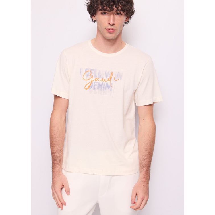 CAMISETA HOMBRE  GAUDI T-SHIRT GIROCOLLO M/CORTA