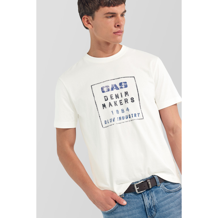 CAMISETA HOMBRE  GAS DHARIS M/CBLUE""
