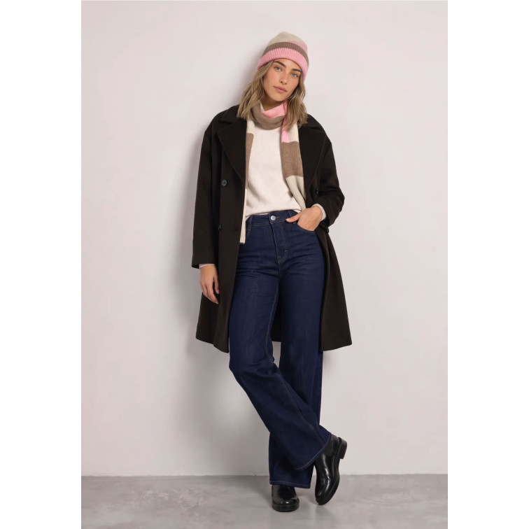 MUJER OP_LONG_COLORBLOCK KNIT SET 37938