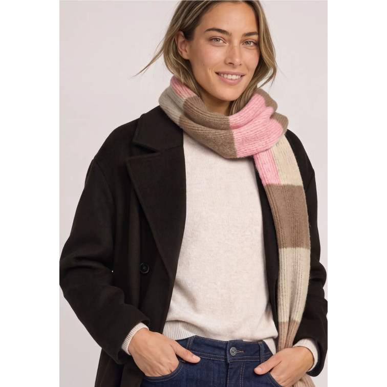 MUJER OP_LONG_COLORBLOCK KNIT SET 37938