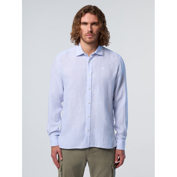 CAMISA A RAYAS HOMBRE NORTH SAILS DE LINO
