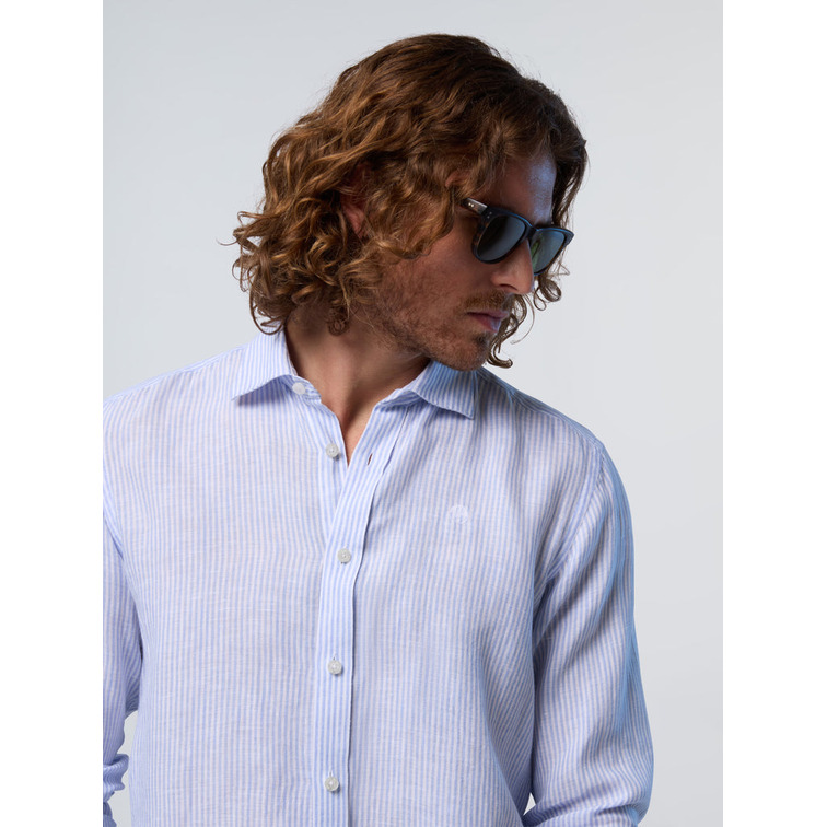 CAMISA A RAYAS HOMBRE NORTH SAILS DE LINO