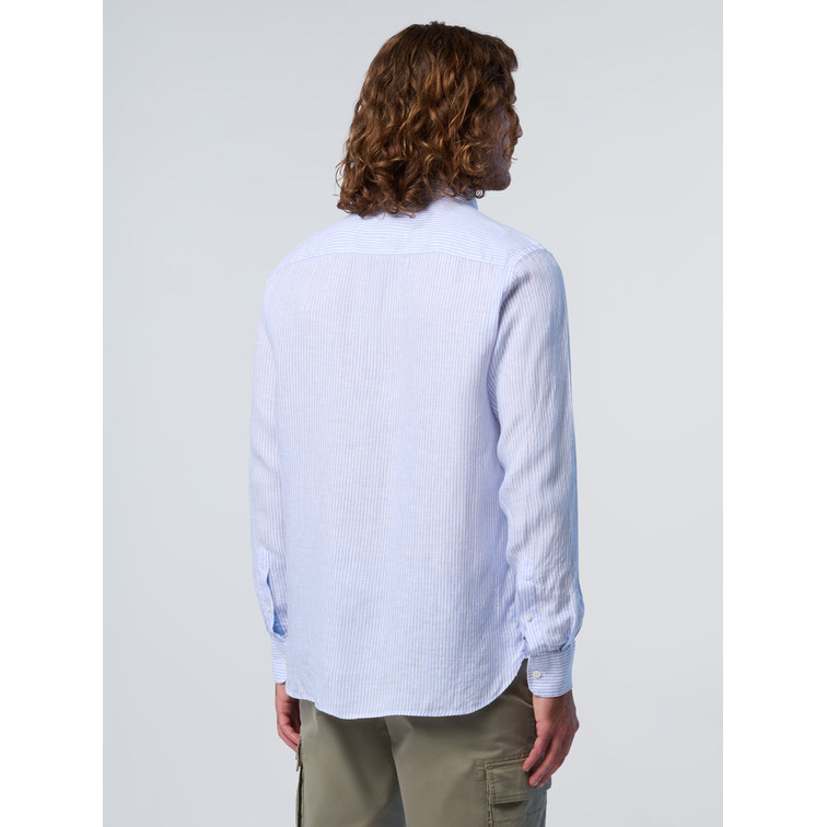 CAMISA A RAYAS HOMBRE NORTH SAILS DE LINO