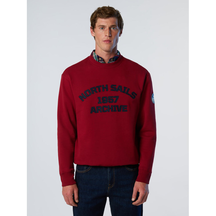 JERSEY HOMBRE  NORTH SAILS CREWNECK  SWEATER W/GRAPHIC