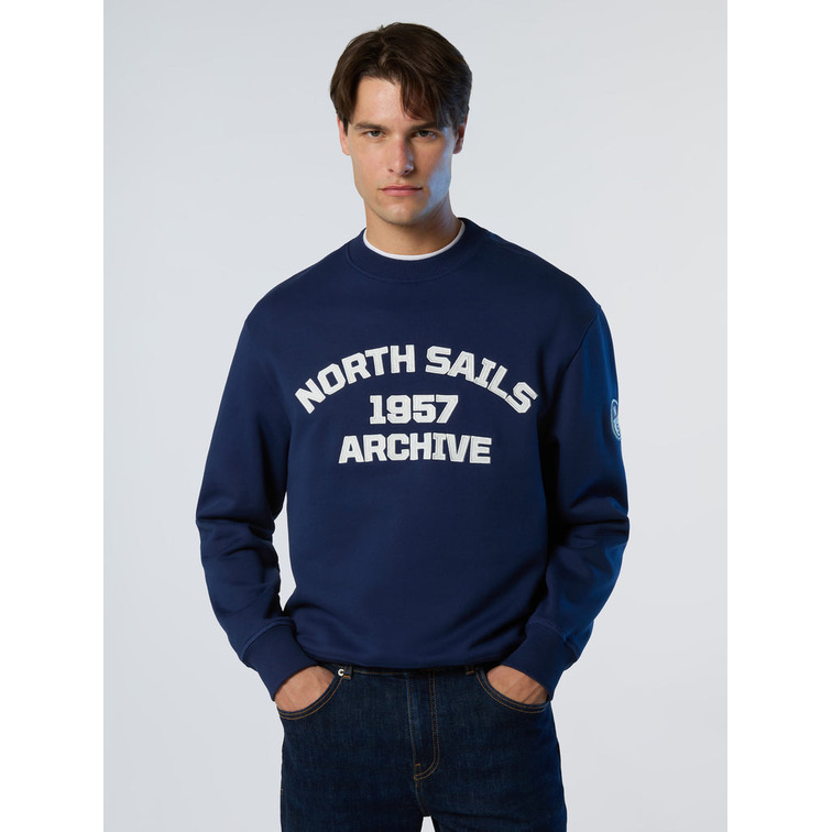 JERSEY HOMBRE  NORTH SAILS CREWNECK  SWEATER W/GRAPHIC