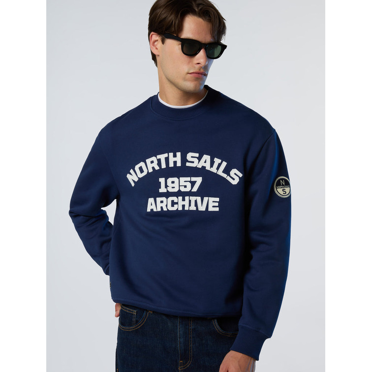 JERSEY HOMBRE  NORTH SAILS CREWNECK  SWEATER W/GRAPHIC
