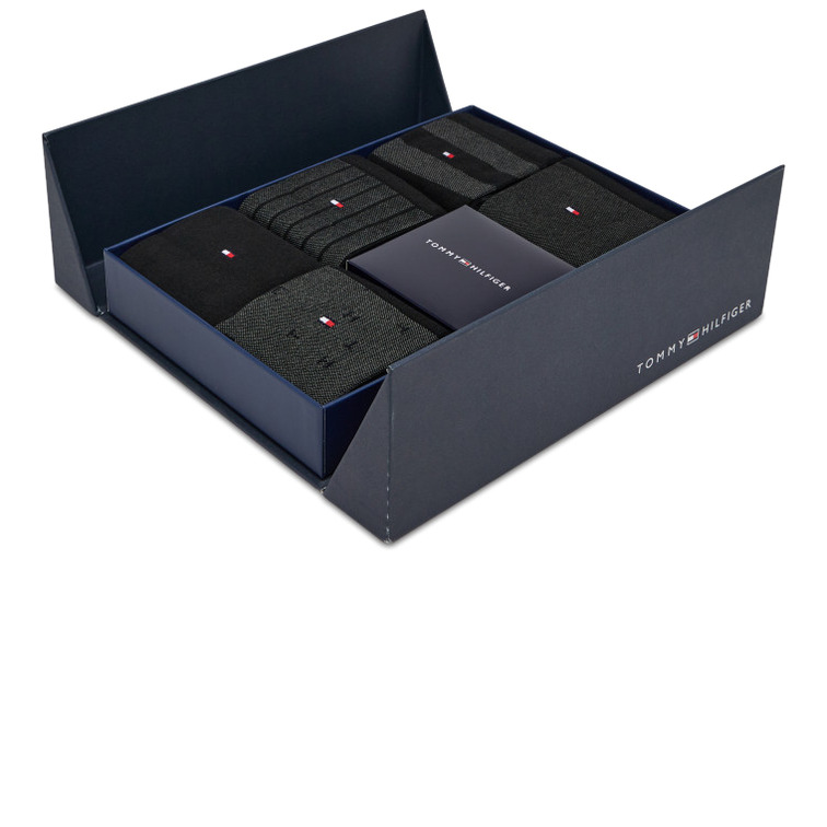 CAJA REGALO CON 5 PARES DE CALCETINES HOMBRE HOMBRE TOMMY HILFIGER