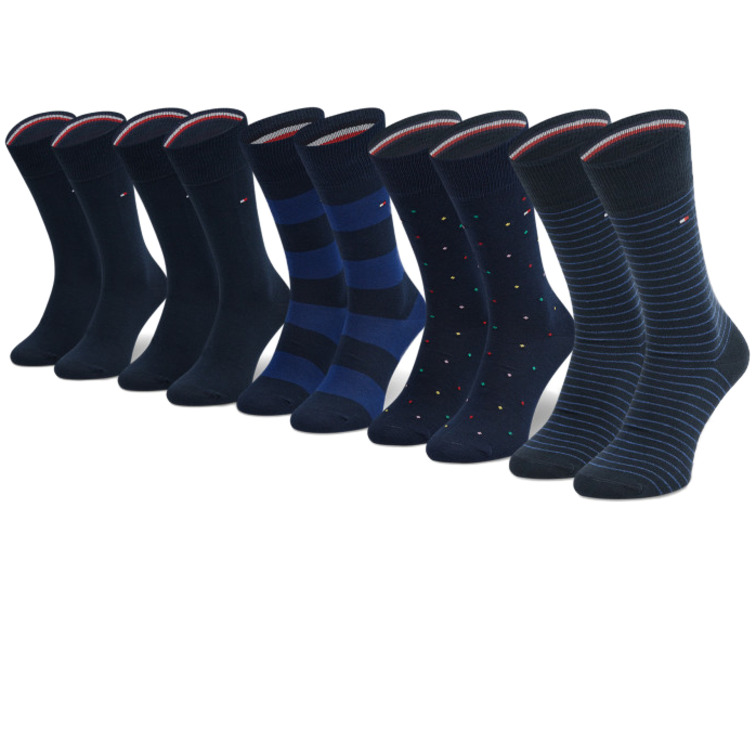 CAJA REGALO CON 5 PARES DE CALCETINES HOMBRE HOMBRE TOMMY HILFIGER