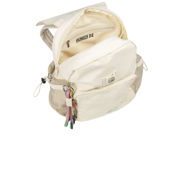 BOLSO MUJER  MUNICH DEEP RECYCLED BACKPACK C/CREAM