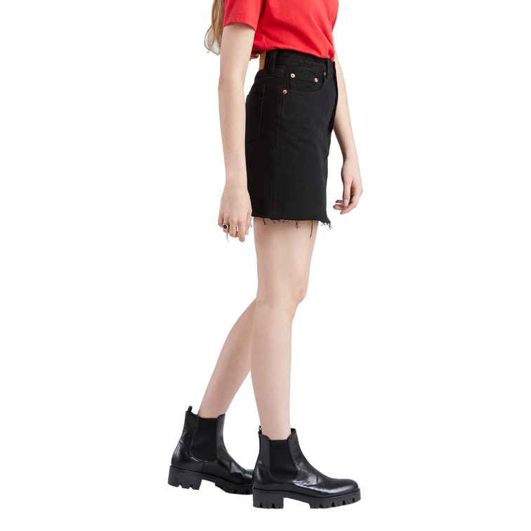 FALDA VAQUERA MUJER LEVIS DE TIRO ALTO