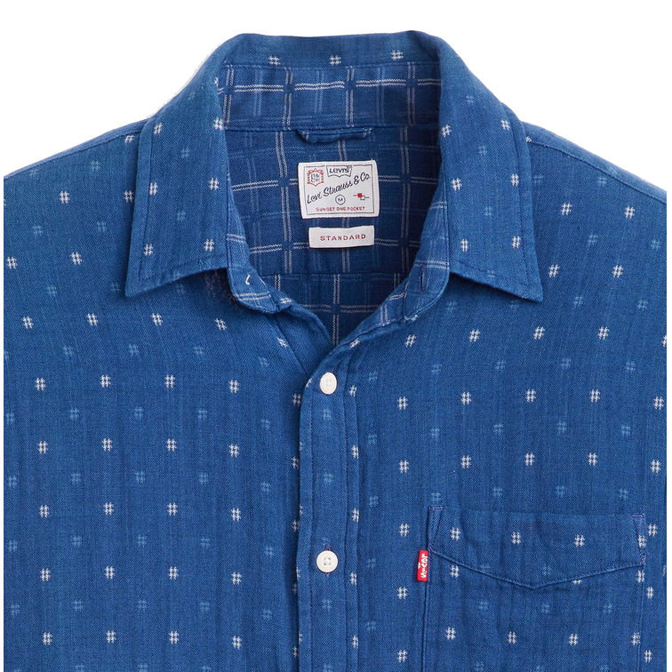 CAMISA HOMBRE  LEVIS SUNSET 1 POCKET STANDARD GRID