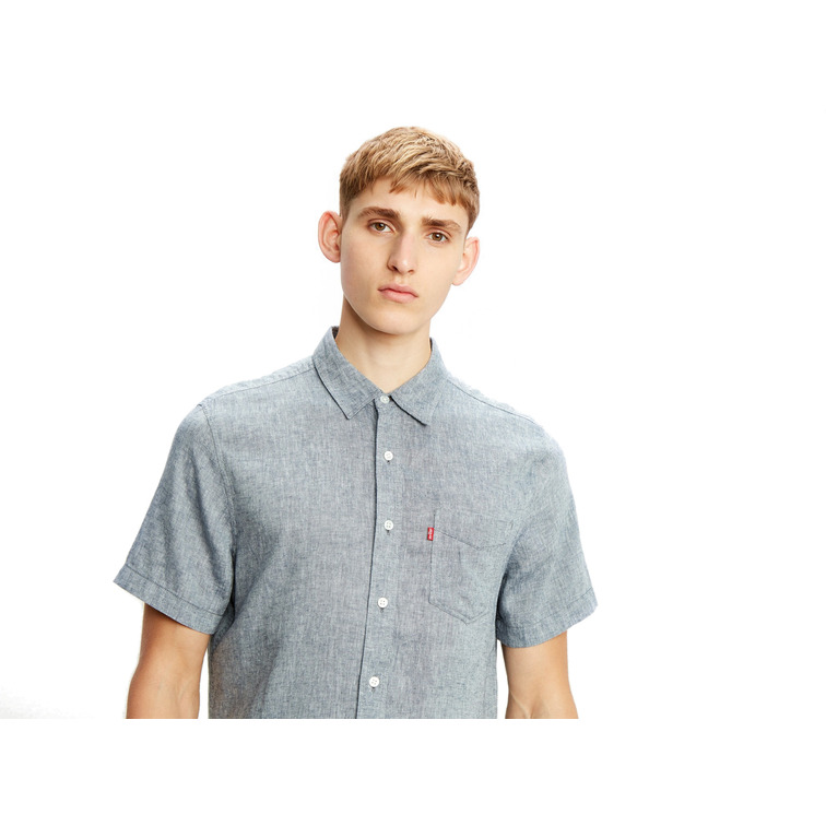 CAMISA HOMBRE  LEVIS 55% LINEN/45% LYOCELL S/S SUNSET 1 PKT STANDRD DRESS