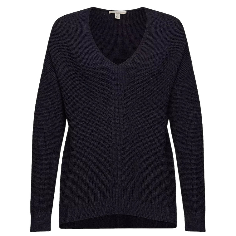 JERSEY CON ESCOTE EN PICO MUJER ESPRIT
