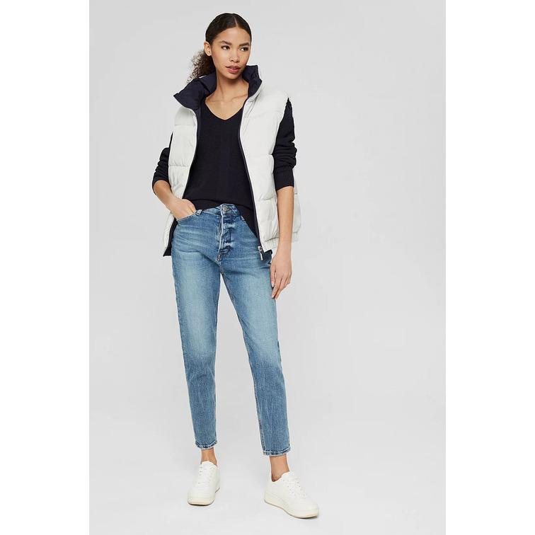 JERSEY CON ESCOTE EN PICO MUJER ESPRIT