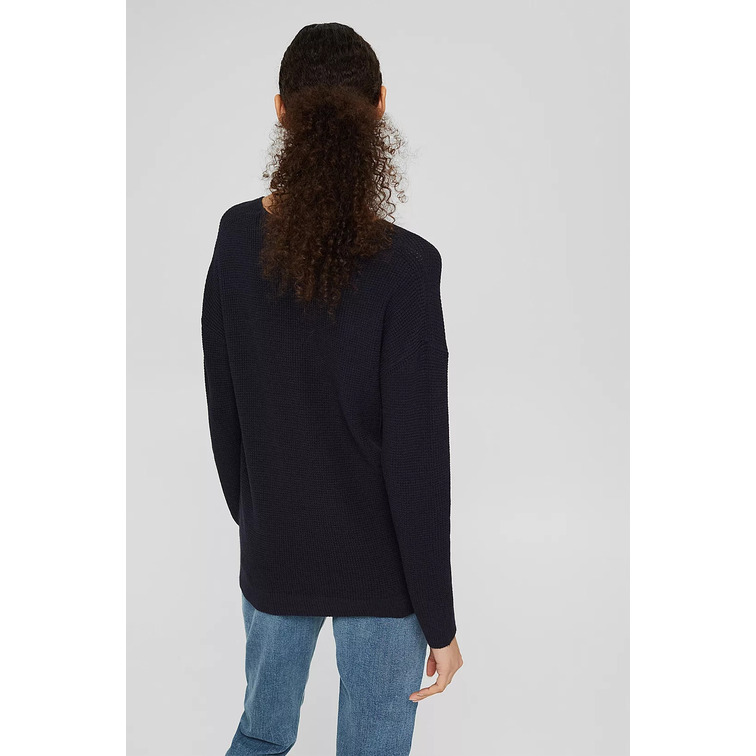 JERSEY CON ESCOTE EN PICO MUJER ESPRIT