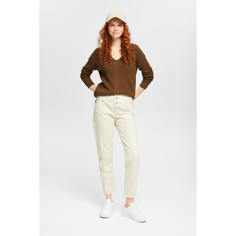 JERSEY DE PUNTO CON CUELLO PICO MUJER ESPRIT