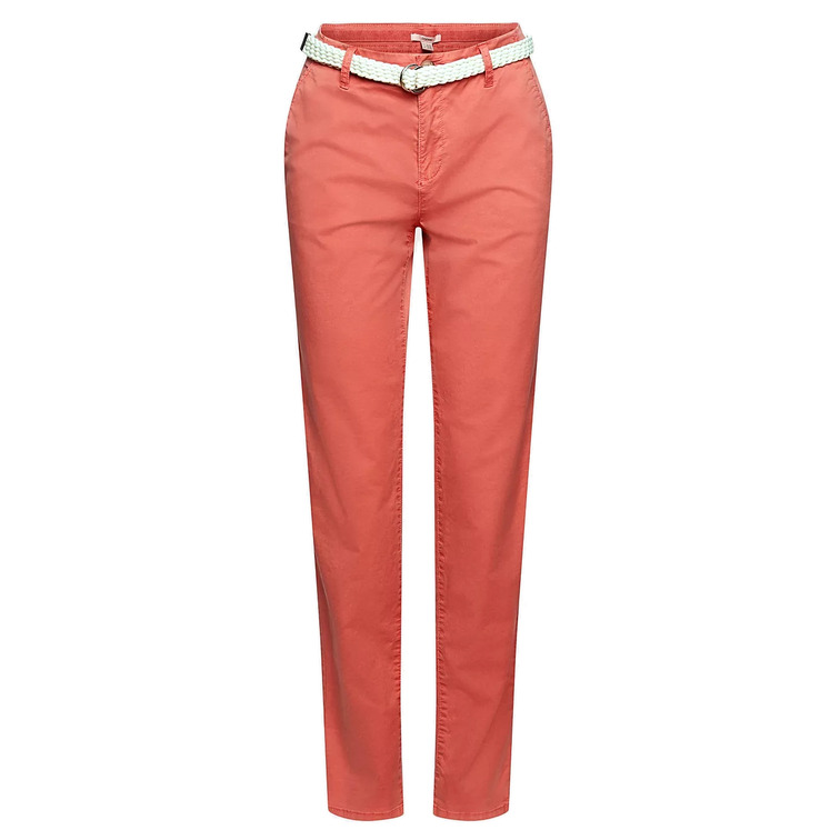 PANTALÓN CHINO CON CINTURÓN TRENZADO MUJER ESPRIT