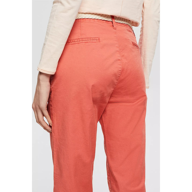 PANTALÓN CHINO CON CINTURÓN TRENZADO MUJER ESPRIT