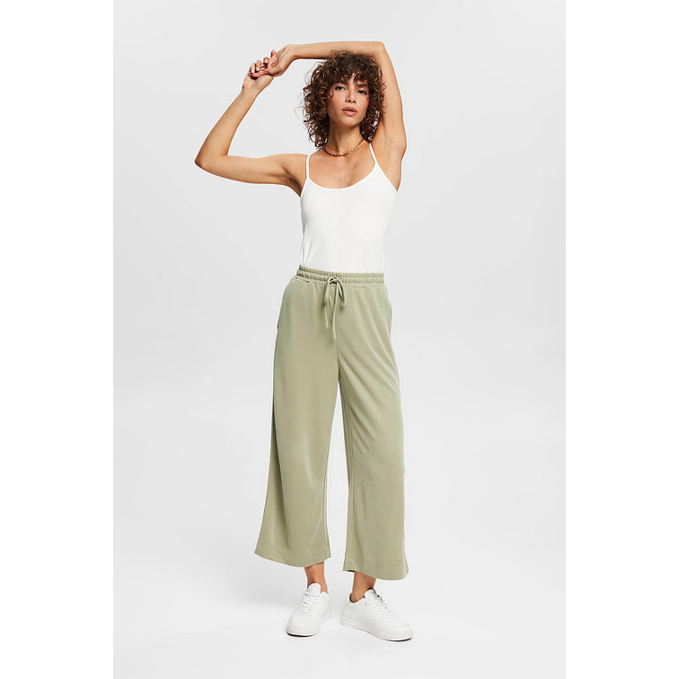 PANTALÓN CULOTTE EN FELPA SUAVE MUJER ESPRIT