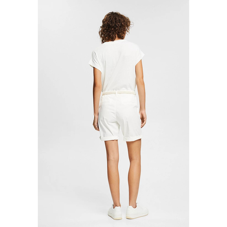 SHORT CHINO CON CINTURÓN TRENZADO MUJER ESPRIT