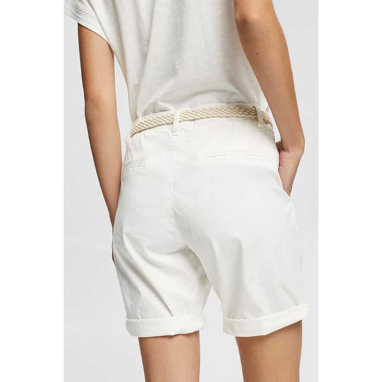 SHORT CHINO CON CINTURÓN TRENZADO MUJER ESPRIT