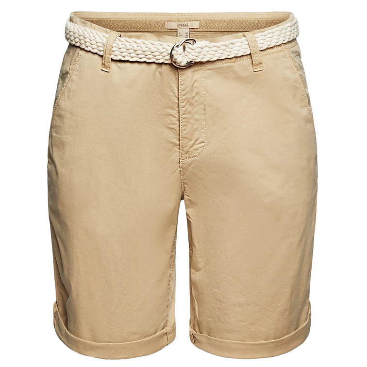 SHORT CHINO CON CINTURÓN TRENZADO MUJER ESPRIT