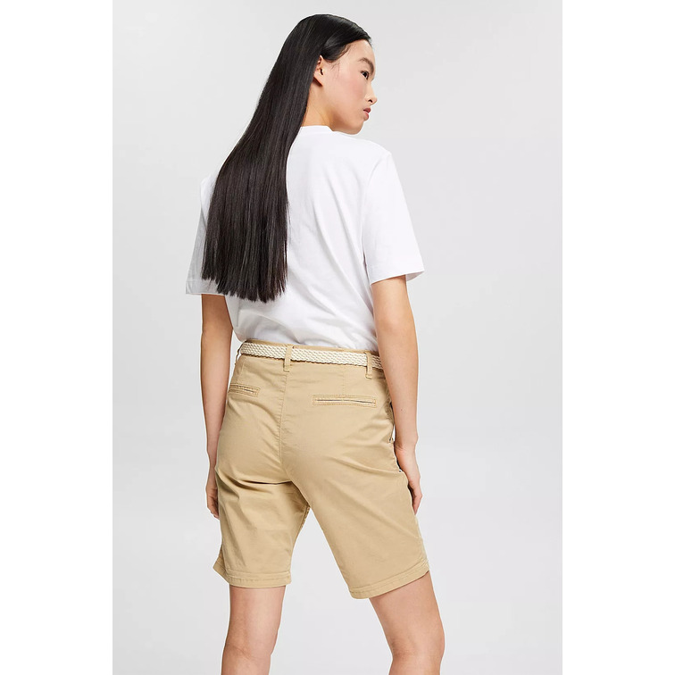 SHORT CHINO CON CINTURÓN TRENZADO MUJER ESPRIT