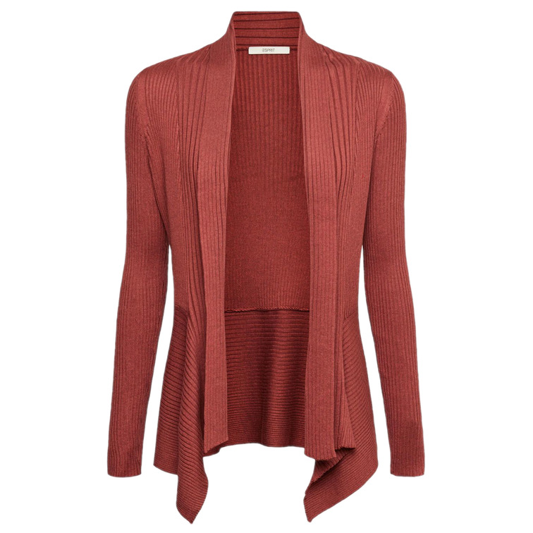 CÁRDIGAN DE CANALÉ CON BAJO EN PUNTA MUJER ESPRIT