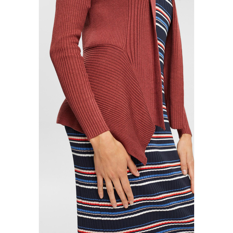 CÁRDIGAN DE CANALÉ CON BAJO EN PUNTA MUJER ESPRIT