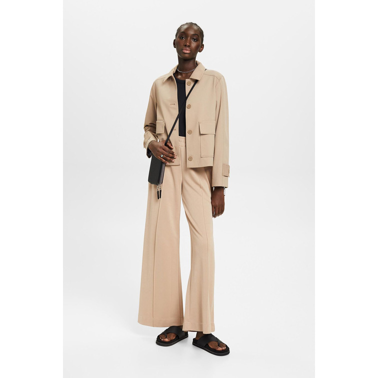 PANTALÓN DE TEJIDO DE PERNERA ANCHA MUJER ESPRIT