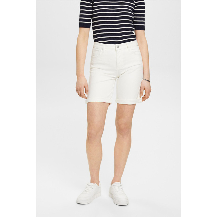 PANTALÓN CORTO DE ALGODÓN ELÁSTICO MUJER ESPRIT