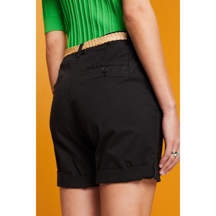 PANTALÓN CORTO CON CINTURÓN TRENZADO MUJER ESPRIT