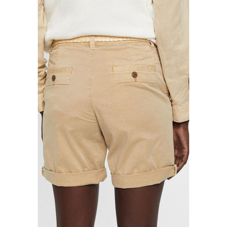 PANTALÓN CORTO CON CINTURÓN TRENZADO MUJER ESPRIT
