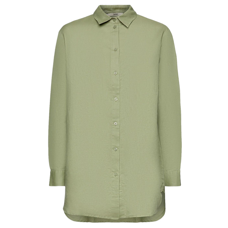 BLUSA EN MEZCLA DE LINO MUJER ESPRIT