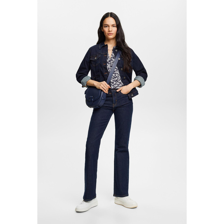BLUSA ESTAMPADA DE CUELLO EN PICO MUJER ESPRIT