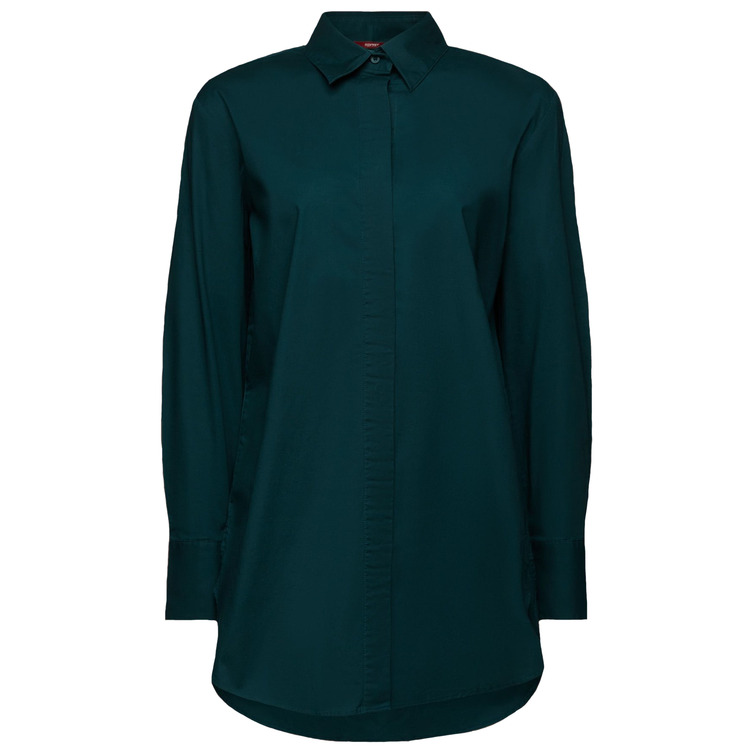 CAMISA OVERSIZE EN POPELINA DE ALGODÓN MUJER ESPRIT