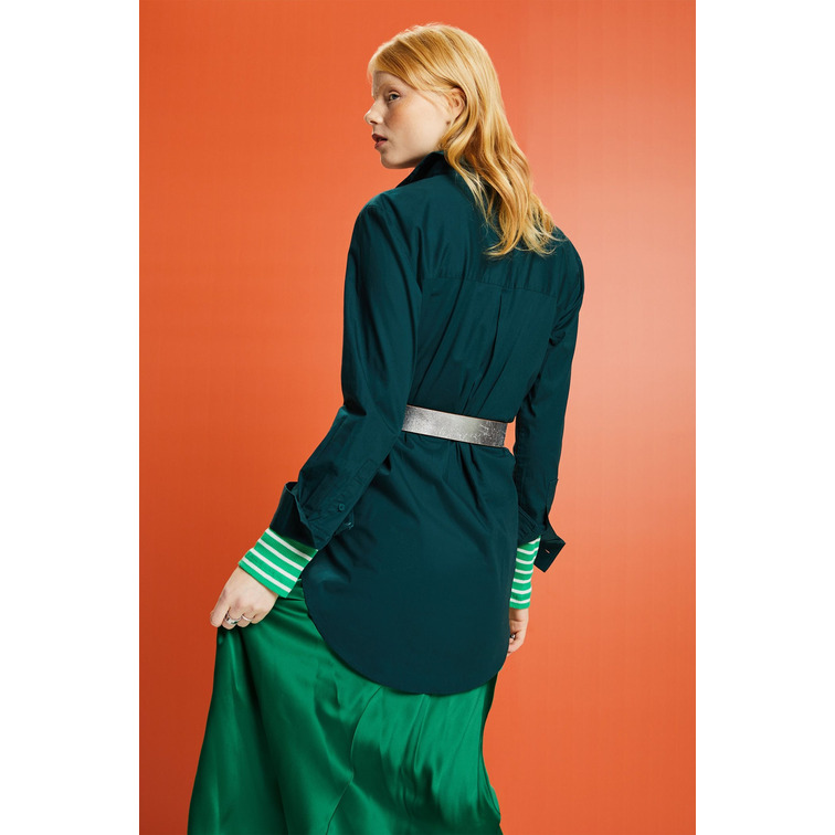 CAMISA OVERSIZE EN POPELINA DE ALGODÓN MUJER ESPRIT