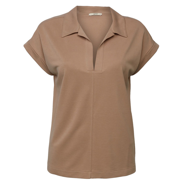 CAMISETA CON CUELLO POLO MUJER ESPRIT