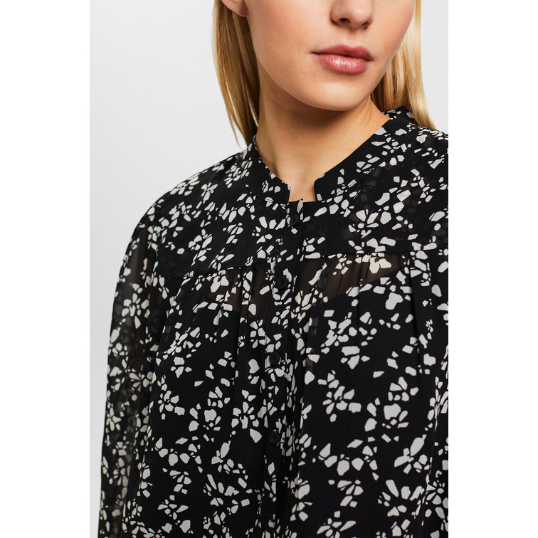BLUSA DE GASA CON ESTAMPADO MUJER ESPRIT
