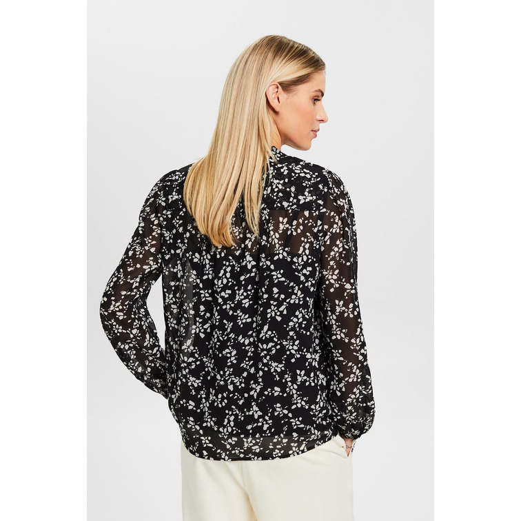 BLUSA DE GASA CON ESTAMPADO MUJER ESPRIT