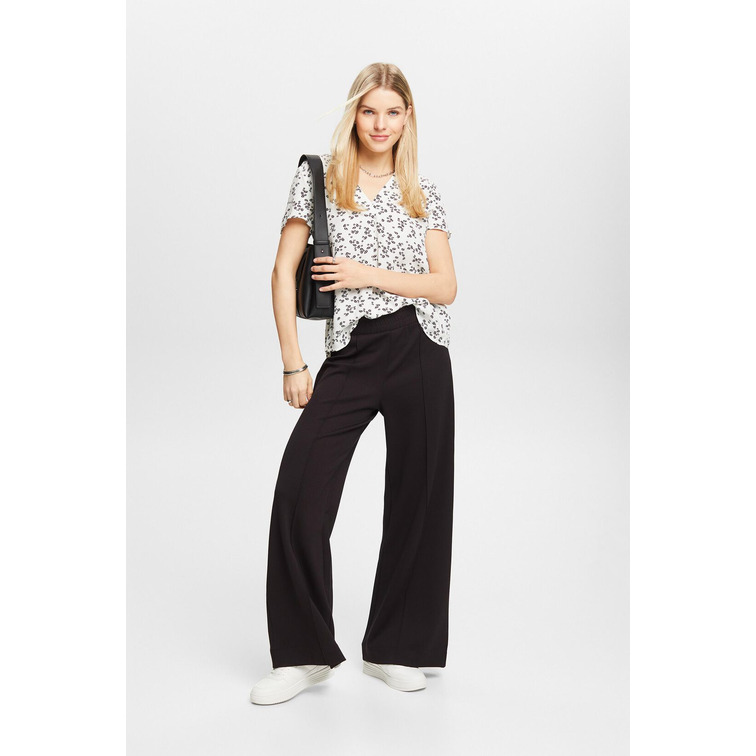 BLUSA ESTAMPADA CON ESCOTE PICO MUJER ESPRIT