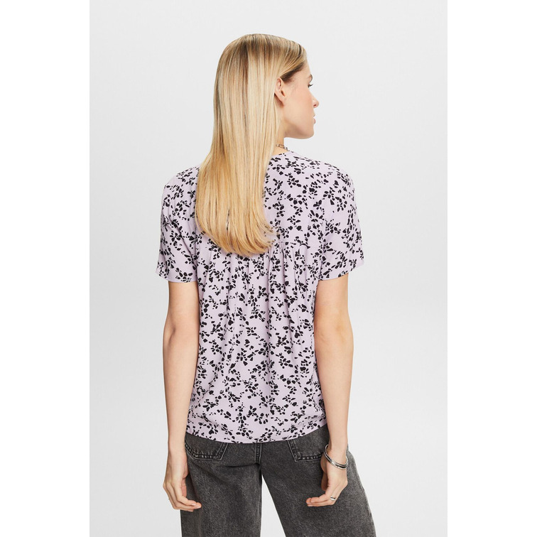 BLUSA ESTAMPADA CON ESCOTE PICO MUJER ESPRIT